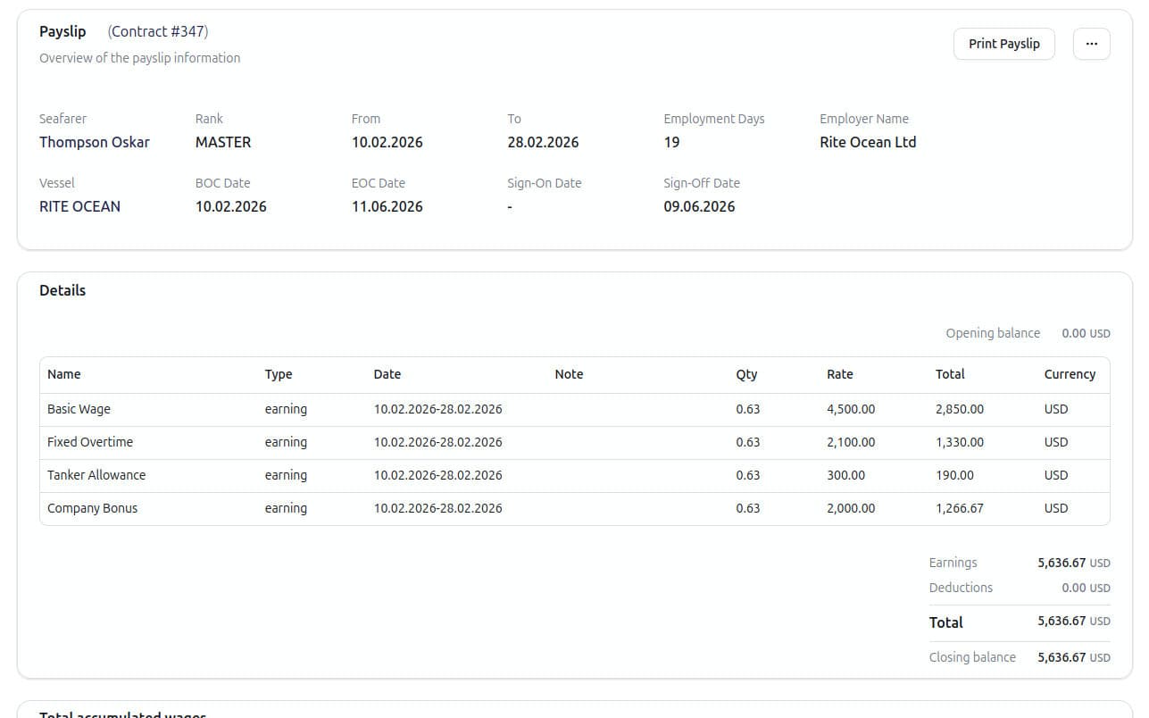 Produce and review payslips